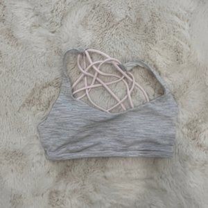 Lululemon Free To Be Bra A/B Cup Wee Are From Space Nimbus Battle/Pink Mist 6